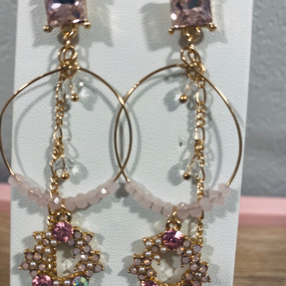 Pretty dangle earrings - Picture 2 of 3